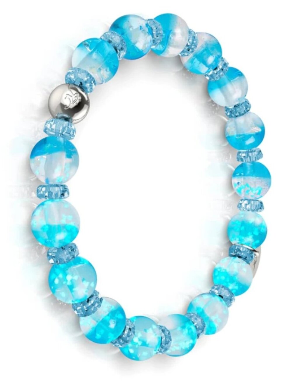 NWT NOGU Aquamarine Ice | Firefly Glass Snow Globe Bracelet